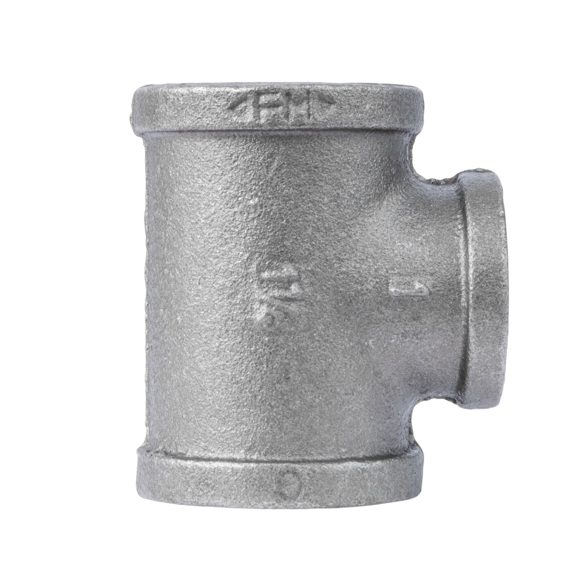 PIPE DECOR 1-1/4 in. x 1-1/4 in. x 1 in. black iron reducing tee pipe fitting