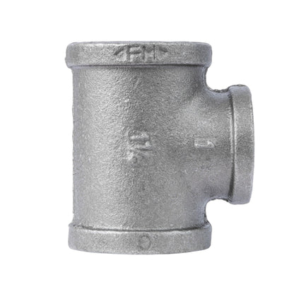 PIPE DECOR 1-1/4 in. x 1-1/4 in. x 1 in. black iron reducing tee pipe fitting