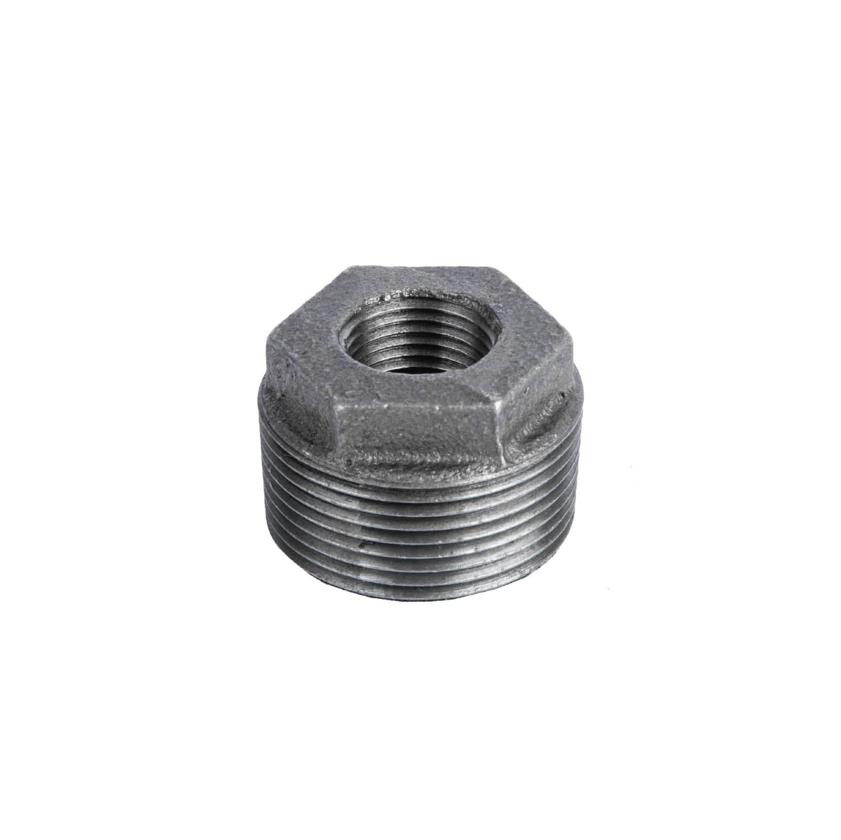 PIPE DECOR 1-1/4 in. x 1/2 in. black iron bushing pipe fitting