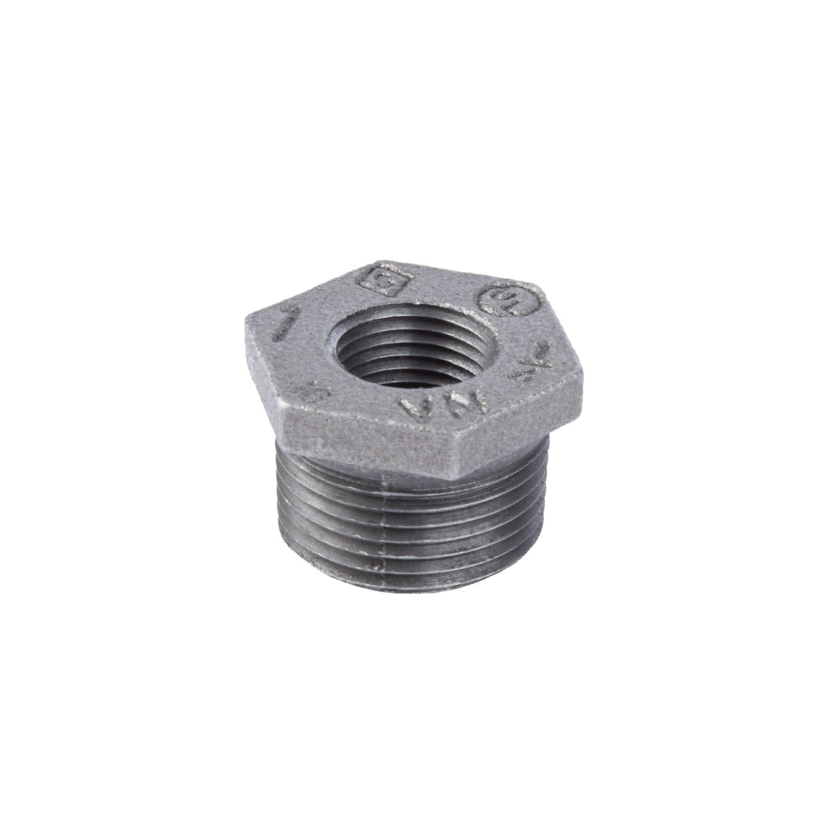 PIPE DECOR 1 in. x 1/4 in. black iron bushing pipe fitting