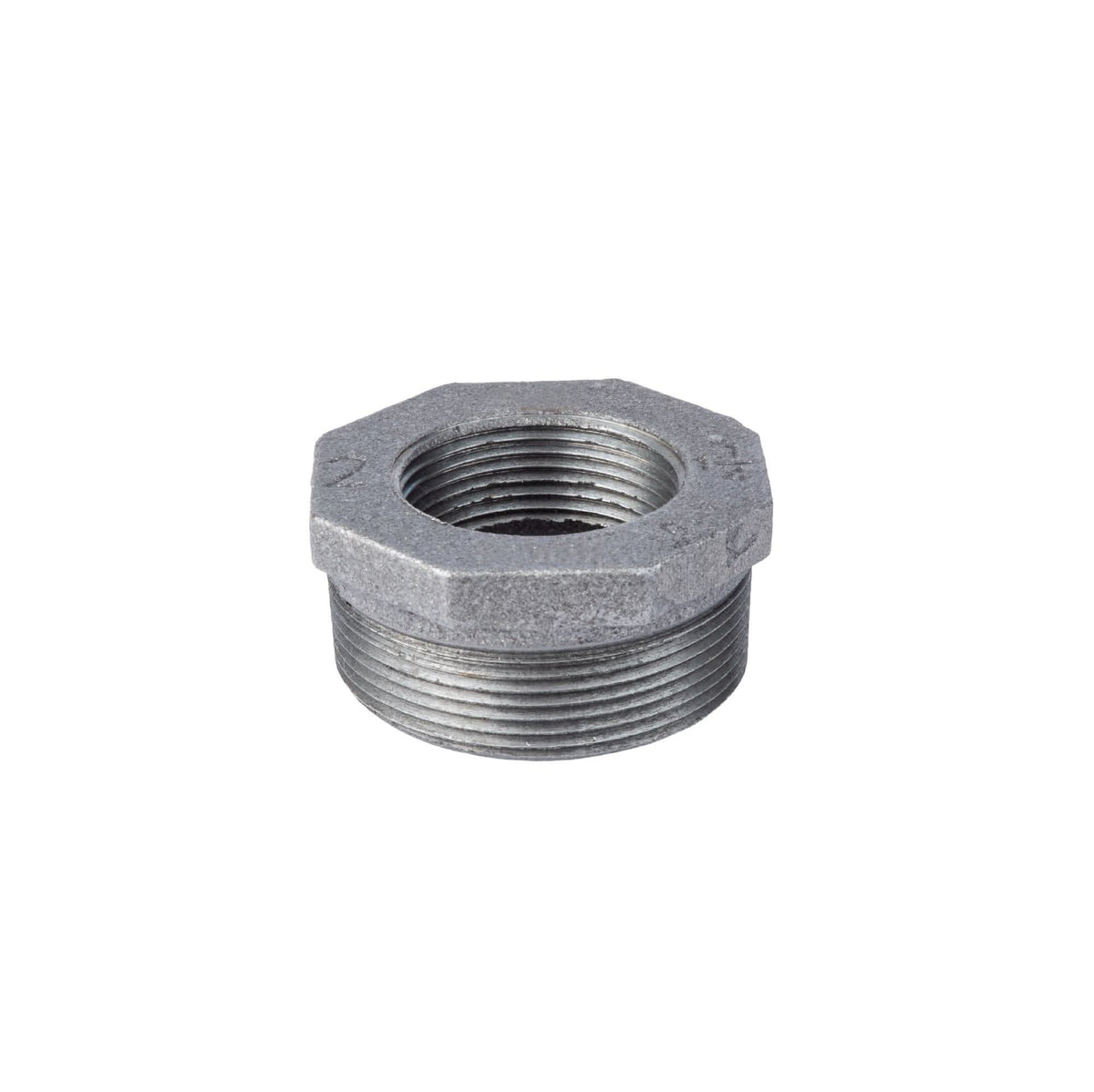 PIPE DECOR 2 in. x 1-1/4 in. black iron bushing pipe fitting