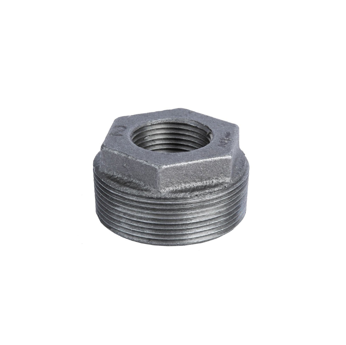 PIPE DECOR 2 in. x 1/2 in. black iron bushing pipe fitting