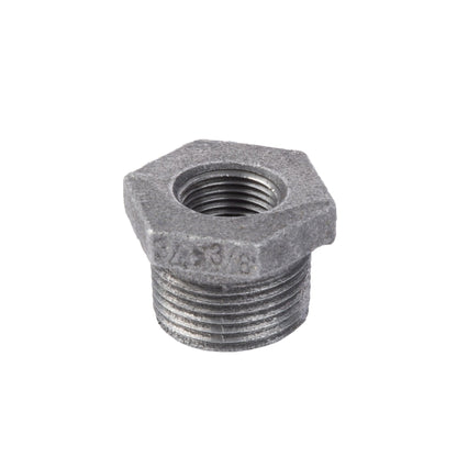 PIPE DECOR 3/8 in. x 1/8 in. black iron bushing pipe fitting