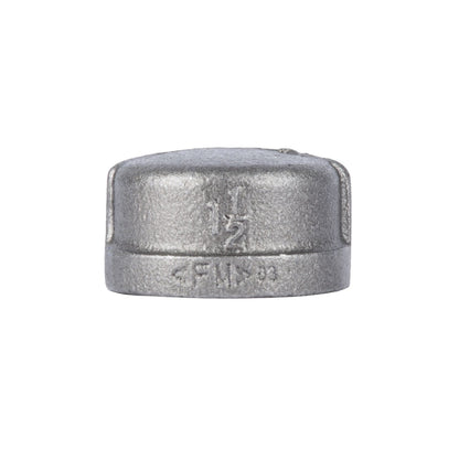 PIPE DECOR 1-1/2 in. black iron cap pipe fitting