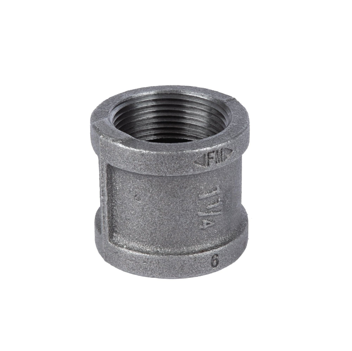 PIPE DECOR 1-1/4 in. black iron coupling pipe fitting
