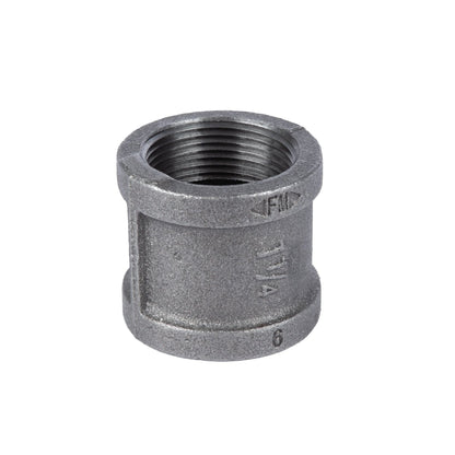 PIPE DECOR 1-1/4 in. black iron coupling pipe fitting