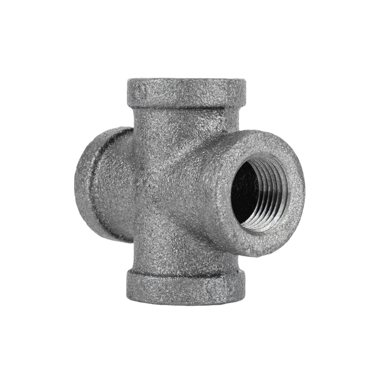 PIPE DECOR 3/8 in. black iron cross pipe fitting