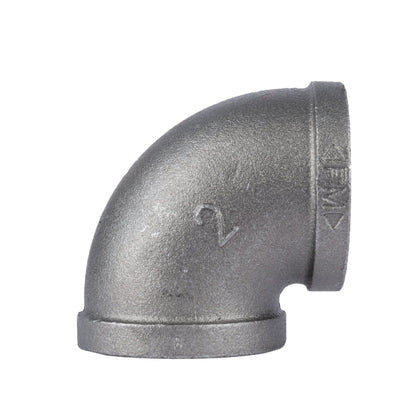 PIPE DECOR 2 in. black iron 90 degree elbow pipe fitting