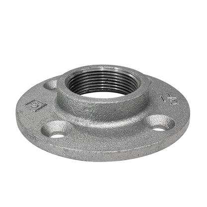 PIPE DECOR 1-1/2 in. black iron floor flange pipe fitting