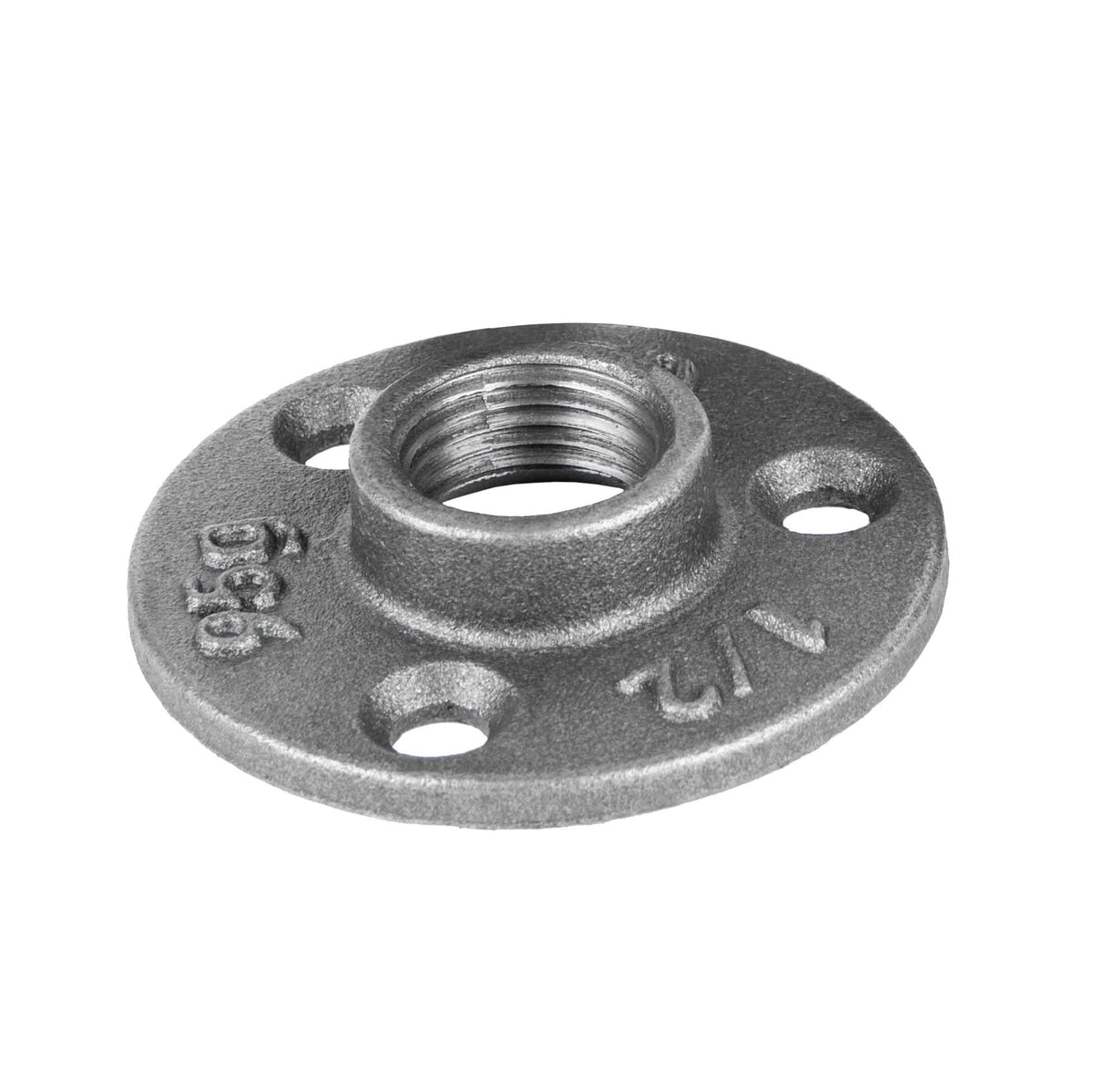 PIPE DECOR 1/2 in. black iron mini flange pipe fitting