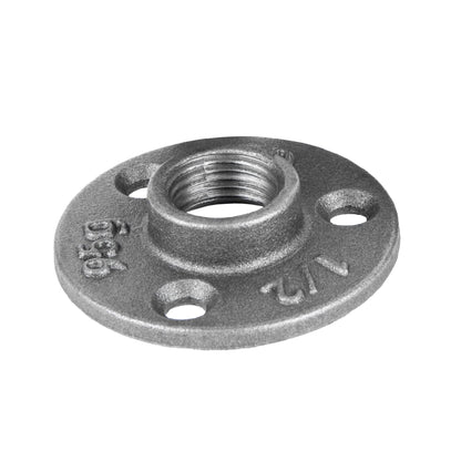 PIPE DECOR 1/2 in. black iron mini flange pipe fitting