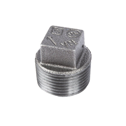 PIPE DECOR 1 in. black iron plug pipe fitting