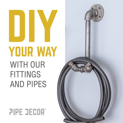 PIPE DECOR 1 in. black iron plug pipe fitting, view 6