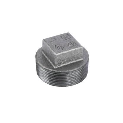 PIPE DECOR 2 in. black iron plug pipe fitting