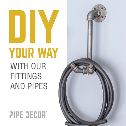 PIPE DECOR 3/8 in. black iron plug pipe fitting, view 6