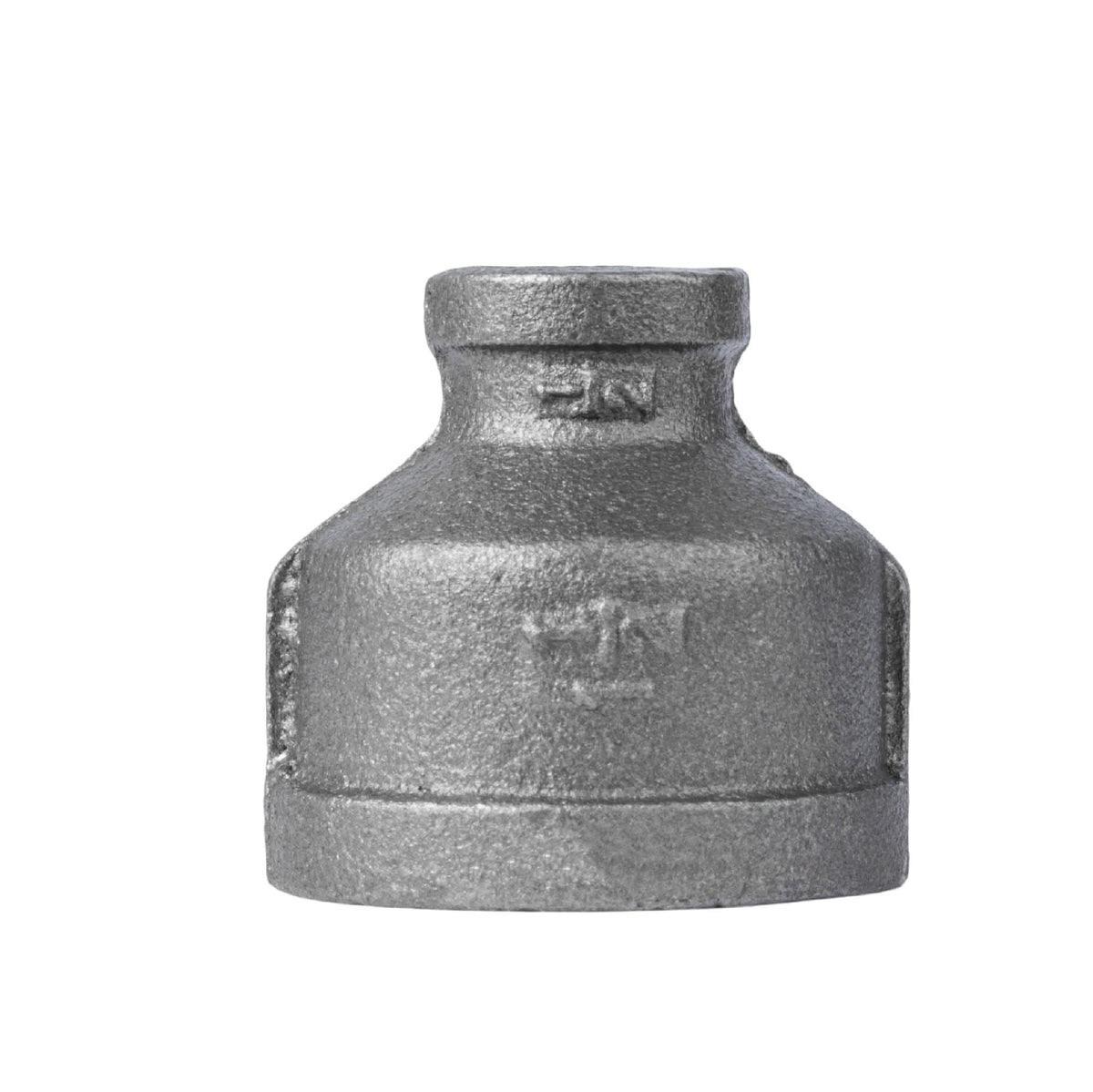PIPE DECOR 1-1/2 in. x 1/2 in. black iron reducing coupling pipe fitting