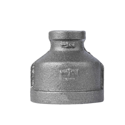 PIPE DECOR 1-1/2 in. x 1/2 in. black iron reducing coupling pipe fitting