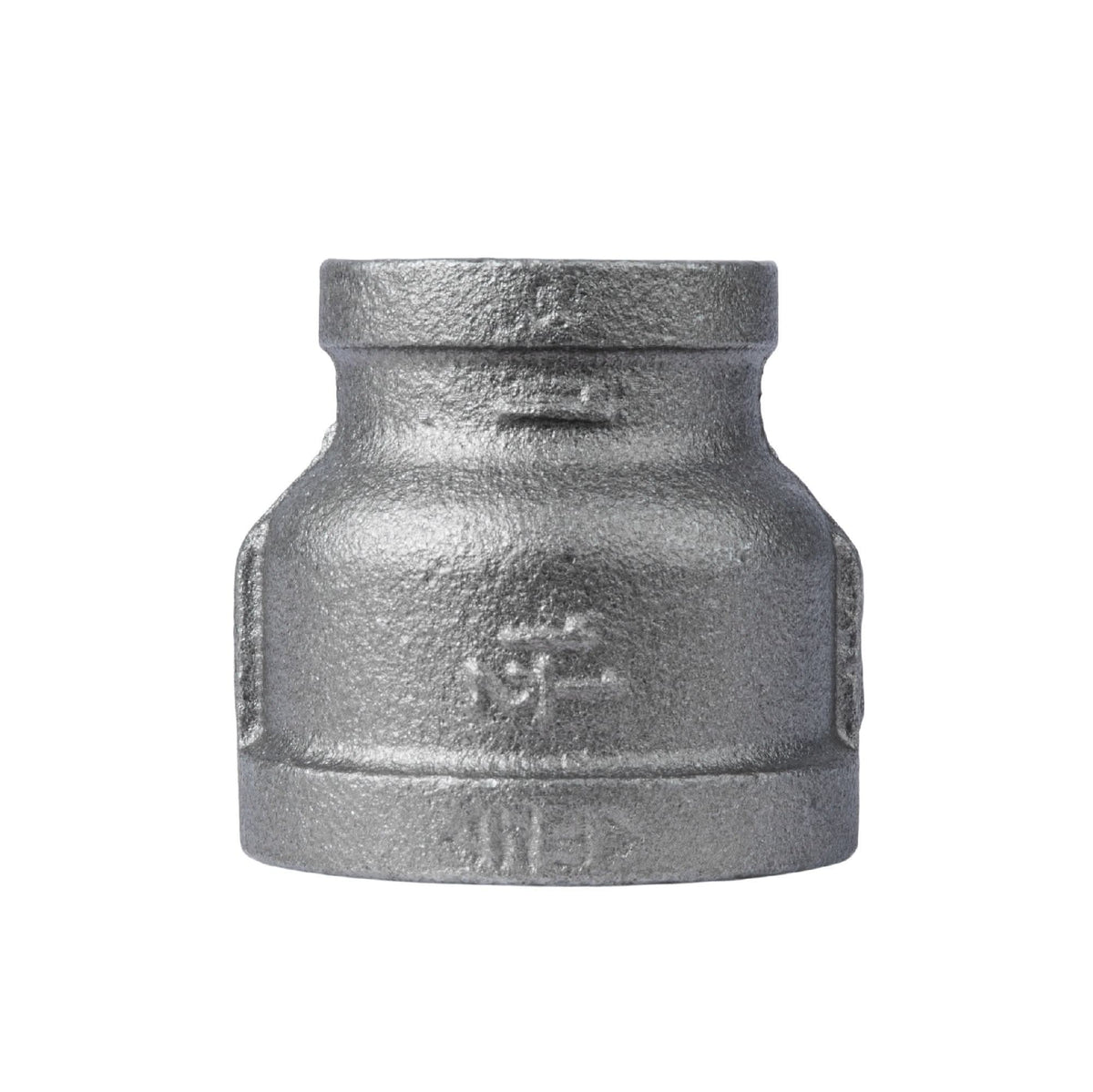 PIPE DECOR 1-1/2 in. x 1 in. black iron reducing coupling pipe fitting