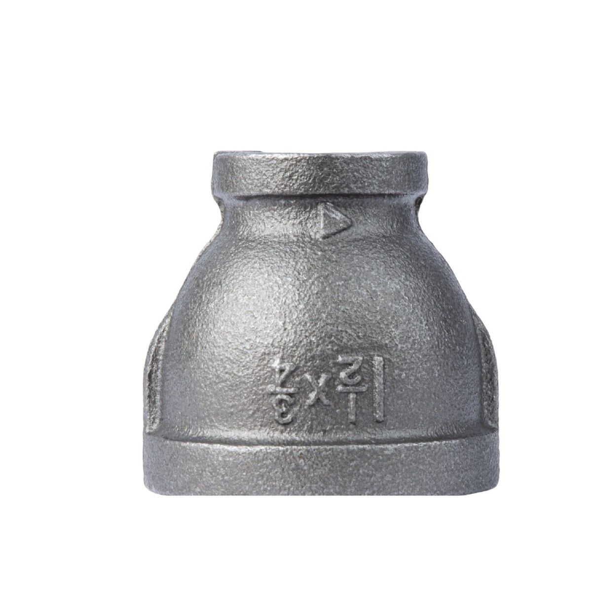 PIPE DECOR 1-1/2 in. x 3/4 in. black iron reducing coupling pipe fitting