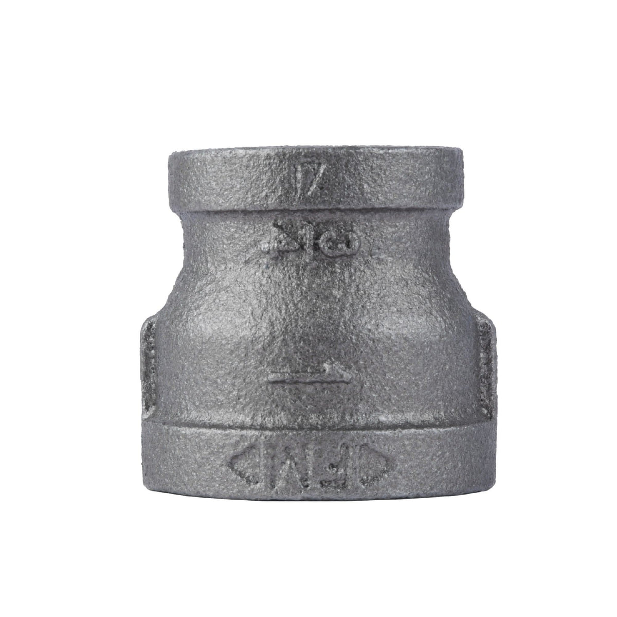 PIPE DECOR 1 in. x 3/4 in. black iron reducing coupling pipe fitting