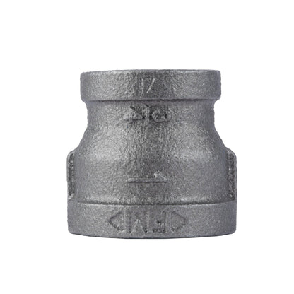 PIPE DECOR 1 in. x 3/4 in. black iron reducing coupling pipe fitting