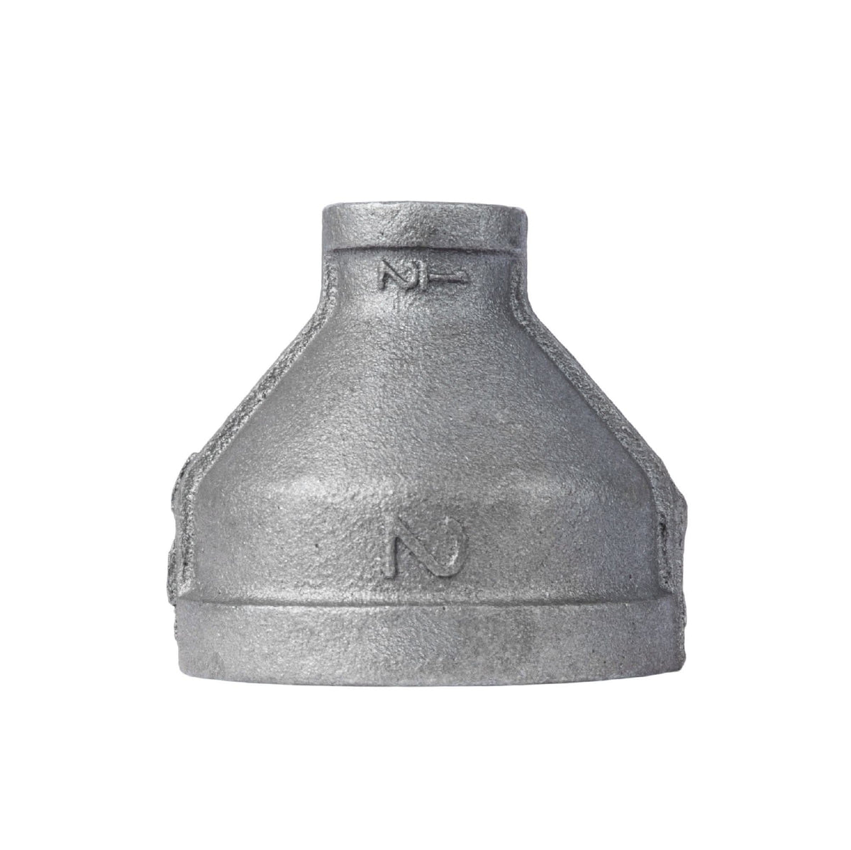 PIPE DECOR 2 in. x 1/2 in. black iron reducing coupling pipe fitting