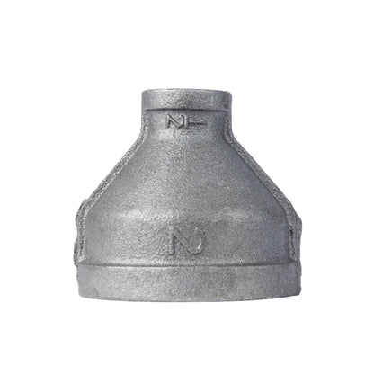 PIPE DECOR 2 in. x 1/2 in. black iron reducing coupling pipe fitting