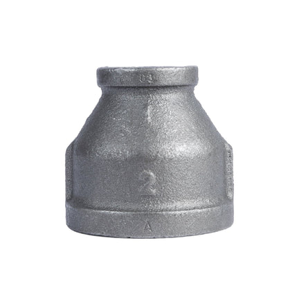PIPE DECOR 2 in. x 1 in. black iron reducing coupling pipe fitting