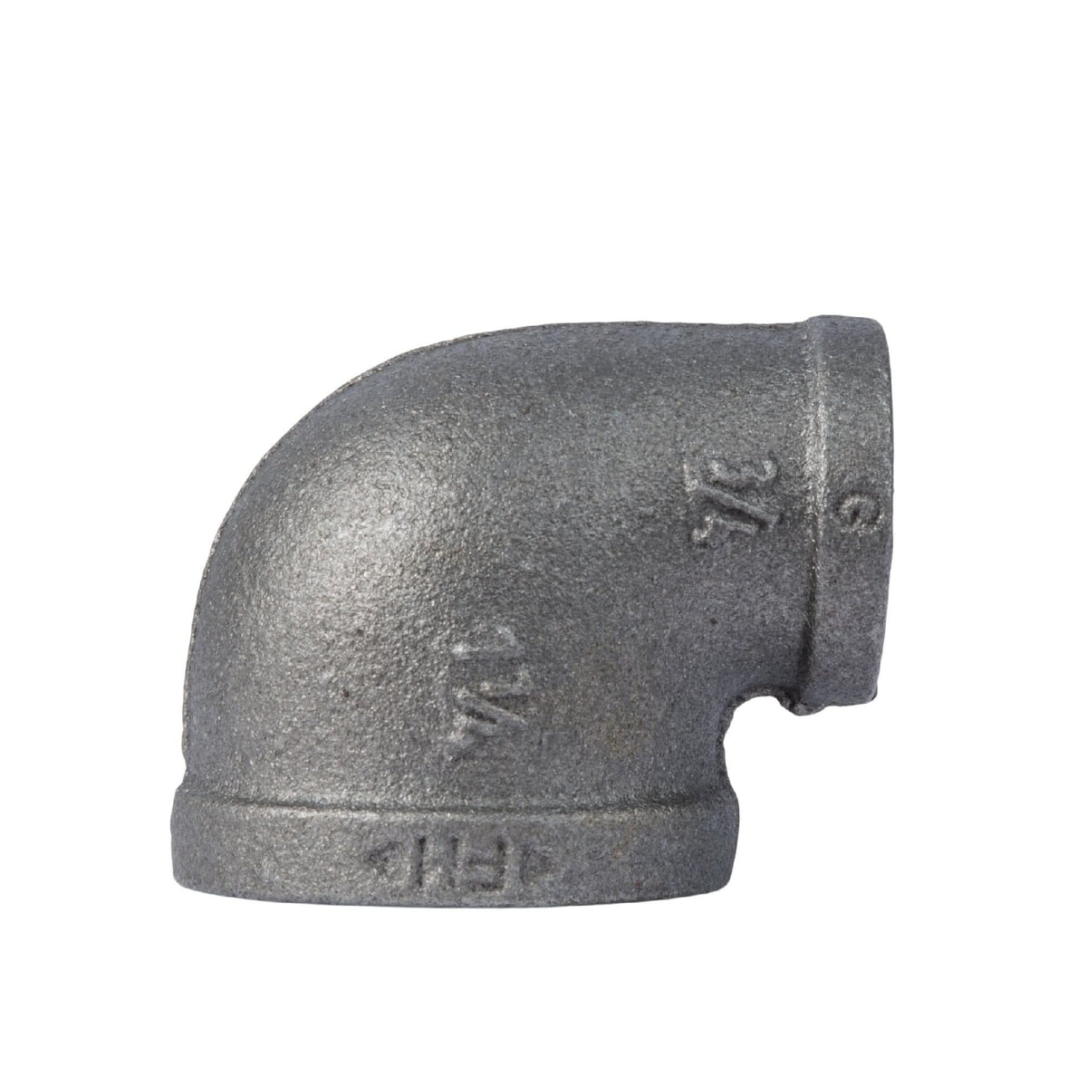 PIPE DECOR 1-1/4 in. x 3/4 in. black iron reducing elbow pipe fitting