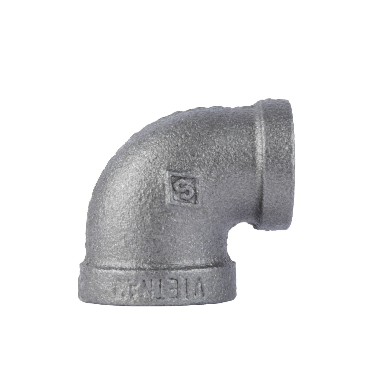 PIPE DECOR 1/2 in. x 3/8 in. black iron reducing elbow pipe fitting