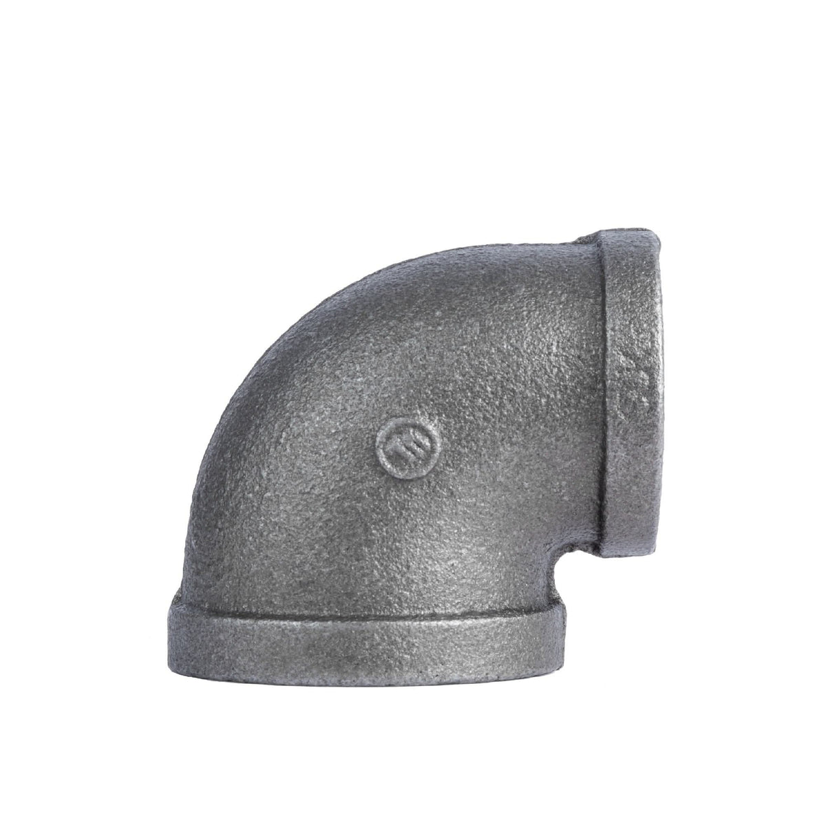 PIPE DECOR 2 in. x 1-1/2 in. black iron reducing elbow pipe fitting