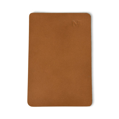 Caramel Luxe Leather Desk Mat + Mouse Pad by Classy Leather Bags