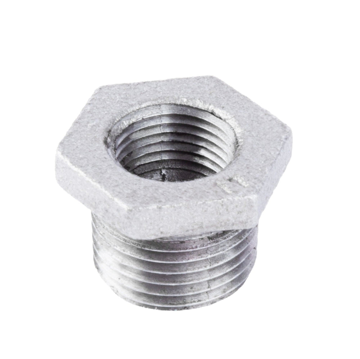 PIPE DECOR 1/2 in. x 3/8 in. galvanized iron bushing pipe fitting