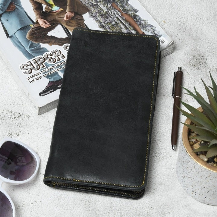 Blair Women's Wallet- Black by Classy Leather Bags