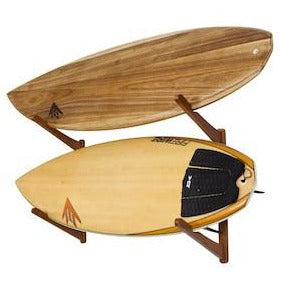 Triple Surfboard Wall Rack | Bamboo Rack Perfect for Surf, Wakeboards, Snowboards, Skateboards by COR Surf