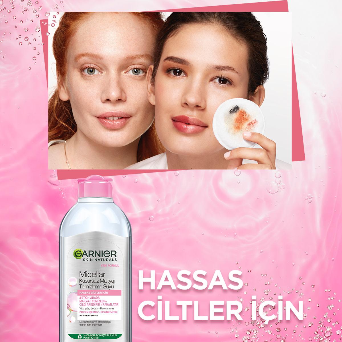 Garnier Micellar Makeup Remover Water - Gentle, Effective Cleansing for Sensitive Skin - 400ml by Beauty Care Bag