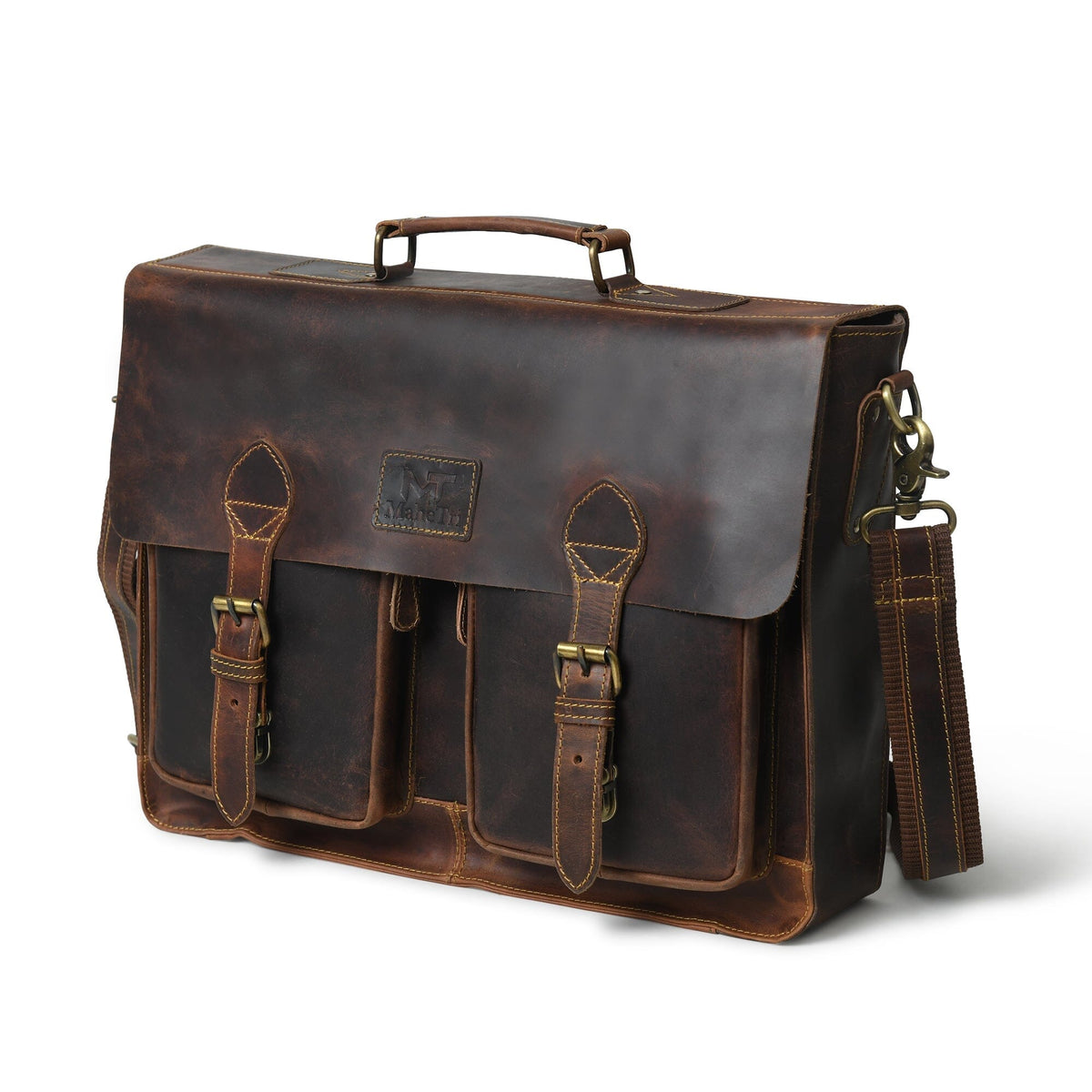 Wall Street Briefcase by Classy Leather Bags