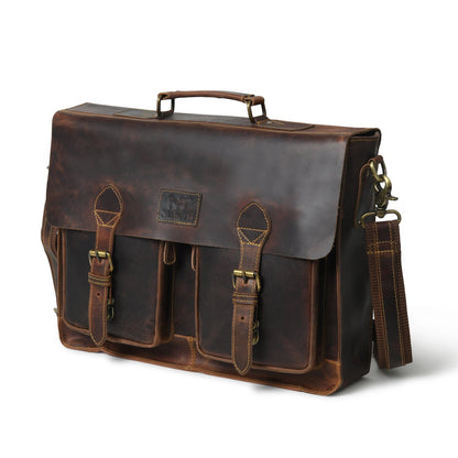 Wall Street Briefcase by Classy Leather Bags