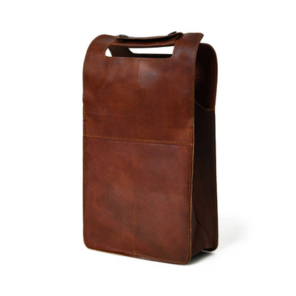 Wine Bottle Leather Cover by Classy Leather Bags