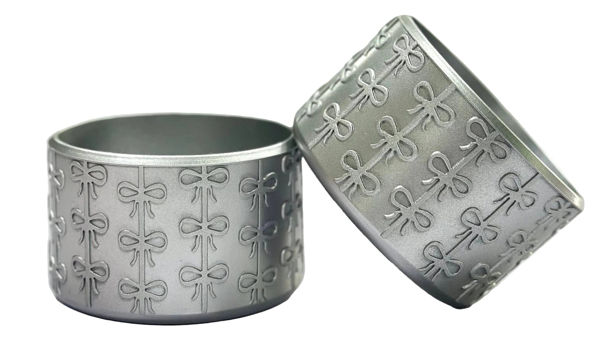 SilverMetallic Coquette Silicone boot bumper sleeve by THE SALTY CHIC