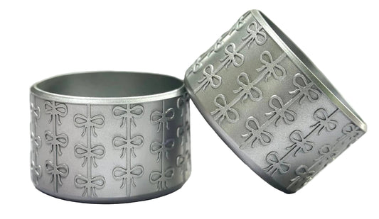 SilverMetallic Coquette Silicone boot bumper sleeve by THE SALTY CHIC