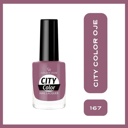 Golden Rose City Color Nail Lacquer High-Shine Shade 167 by Beauty Care Bag