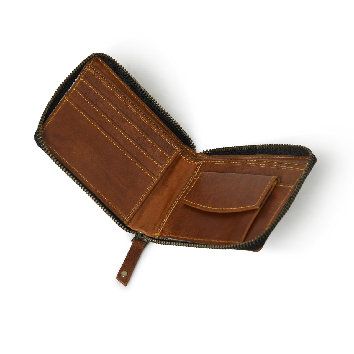 Adams Bi-Fold Wallet- Tan Brown by Classy Leather Bags