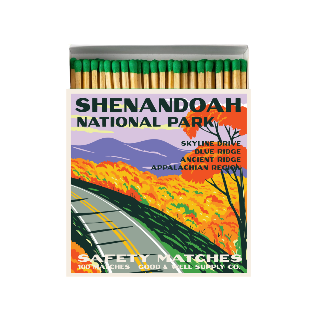 Shenandoah Vintage National Park Cabin Matches by Good & Well Supply Co.