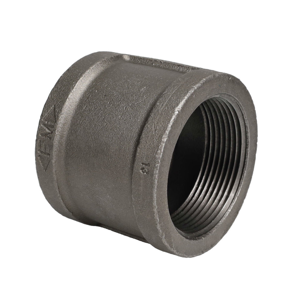 PIPE DECOR 4 in. black iron coupling pipe fitting