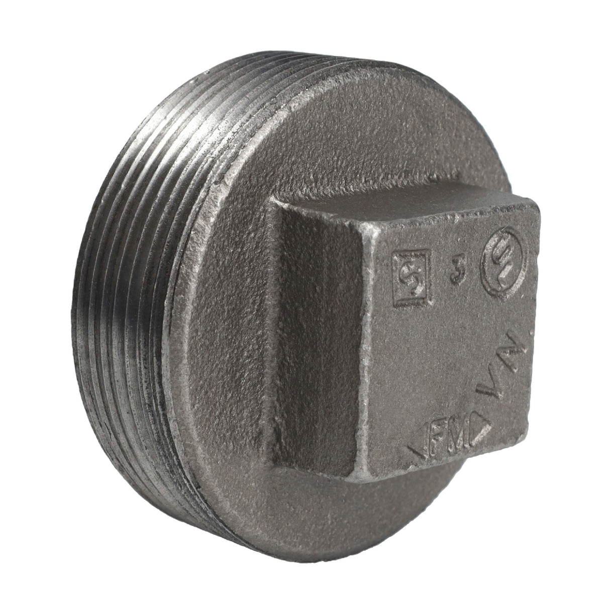 PIPE DECOR 2-1/2 in. black iron plug pipe fitting