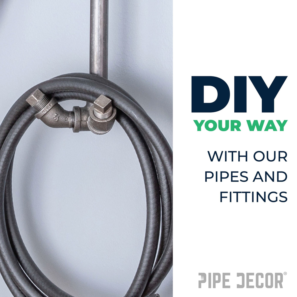 PIPE DECOR 3 in. black iron plug pipe fitting, view 6