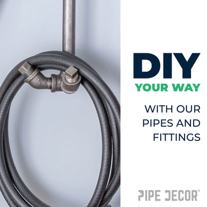PIPE DECOR 3 in. black iron plug pipe fitting, view 6