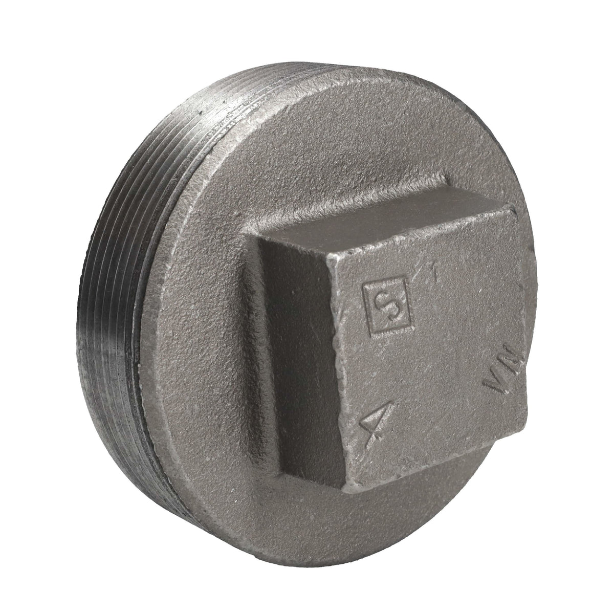 PIPE DECOR 4 in. black iron plug pipe fitting