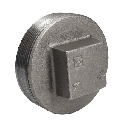 PIPE DECOR 4 in. black iron plug pipe fitting